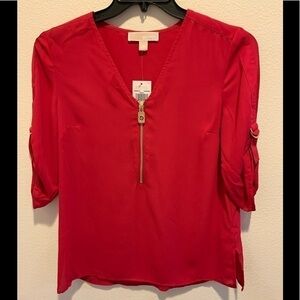 Michael Michael Kors Fuchsia Top NWT Signature SzM​​​​​​​​​​​​​​​​​​​